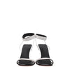 Amina Muaddi Black Crystals Stiletto Heels Sandals