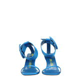 The Attico Light Blue Satin Stiletto Heel Sandals