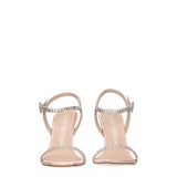 Stuart Weitzman Pink Satin Stiletto Heel Sandals
