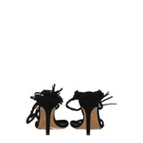 Isabel Marant Black Leather Stiletto Heel Sandals
