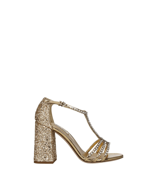Miu Miu Gold Plastic Platforms