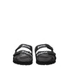 Palm Angels Black Leather Slippers Sandals