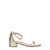Stuart Weitzman Gold Leather Flat Sandals