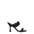 Stuart Weitzman Black Leather Stiletto Heels Sandals