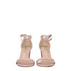Stuart Weitzman Pink Leather Stiletto Heels Sandals