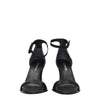 Premiata Black Leather Flat Sandals