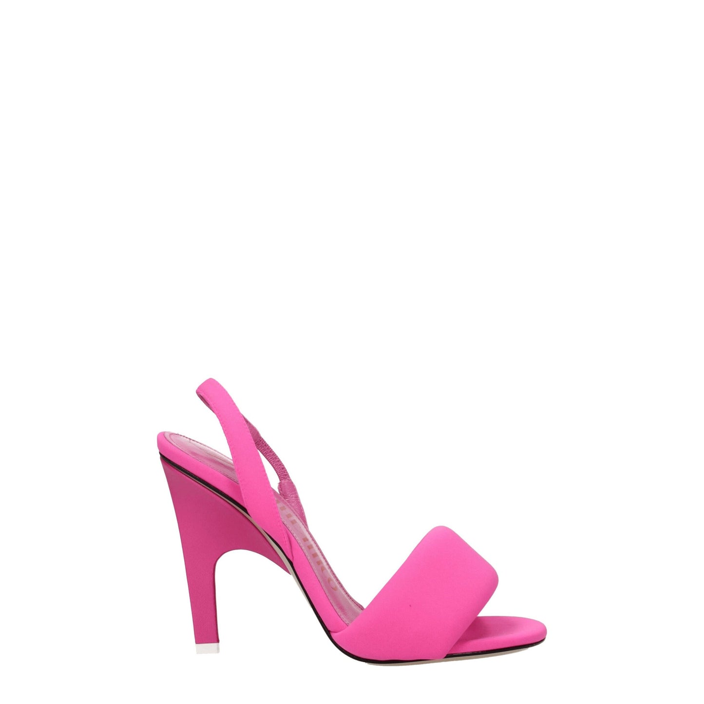 The Attico Pink Fabric Stiletto Heel Sandals