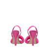 The Attico Pink Fabric Stiletto Heels Sandals