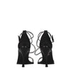 Dsquared² Black Satin Stiletto Heels Sandals