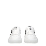 Versace White Leather Low Tops