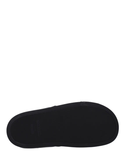 Givenchy Black Fabric Slippers Sandals