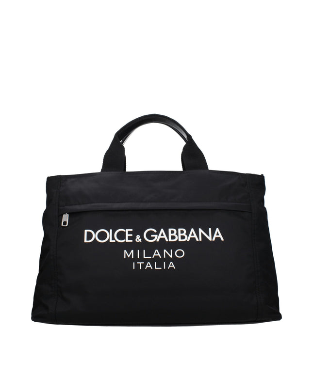 Dolce & Gabbana Black Fabric Luggage And Travel
