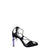 The Attico Black Fabric Stiletto Heels Sandals