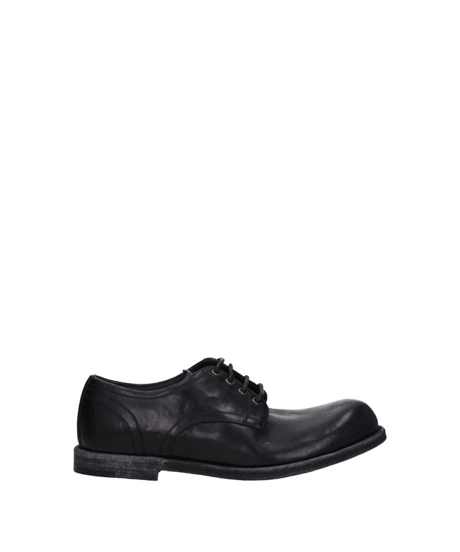 Dolce & Gabbana Black Leather Oxfords And Derbies