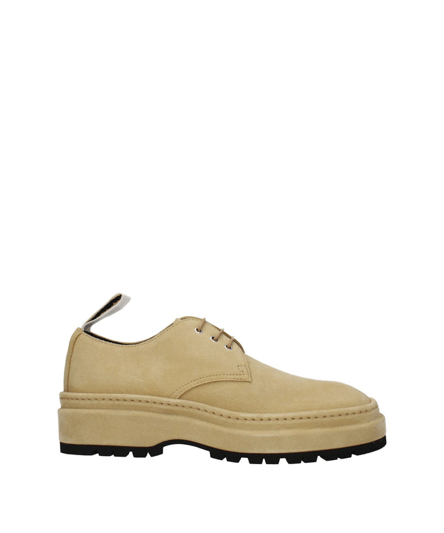 Jacquemus Beige Leather Oxfords And Derbies