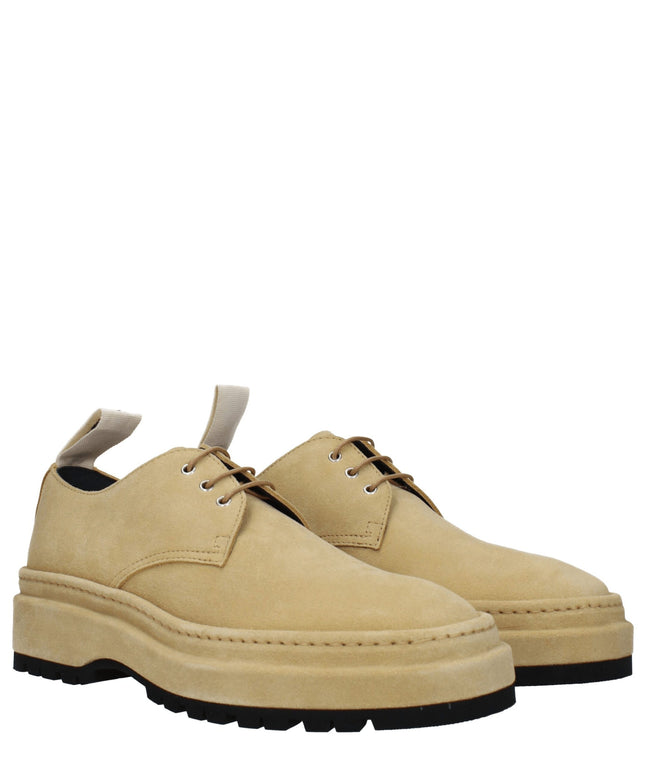Jacquemus Beige Leather Oxfords And Derbies