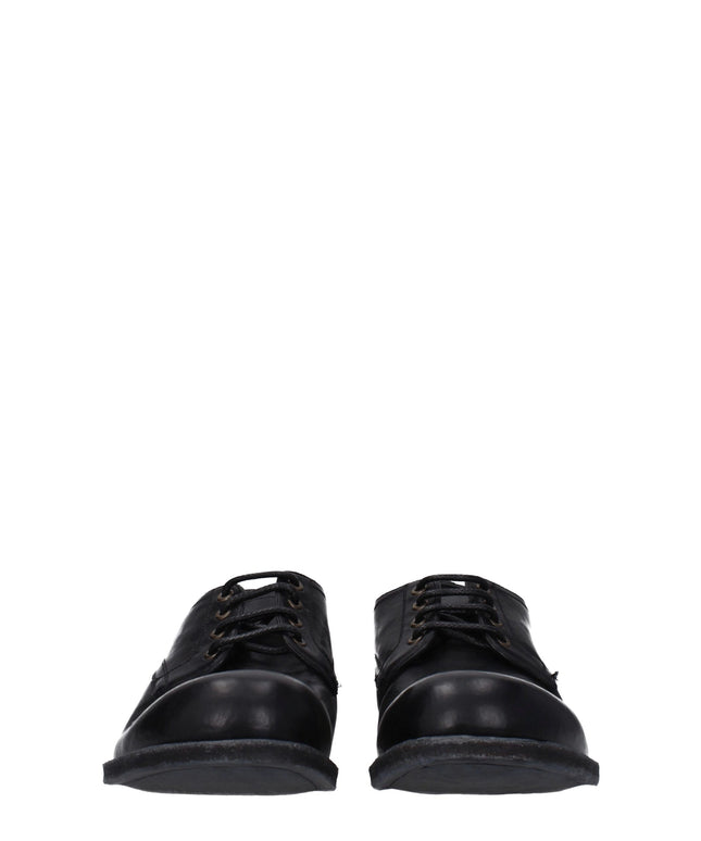 Dolce & Gabbana Black Leather Oxfords And Derbies
