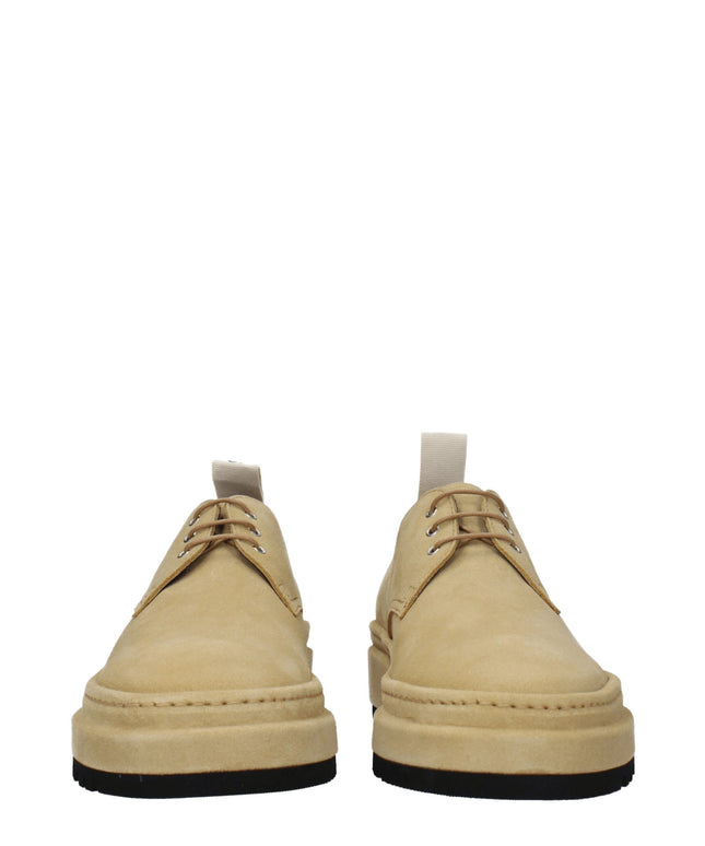 Jacquemus Beige Leather Oxfords And Derbies