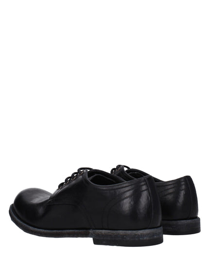 Dolce & Gabbana Black Leather Oxfords And Derbies