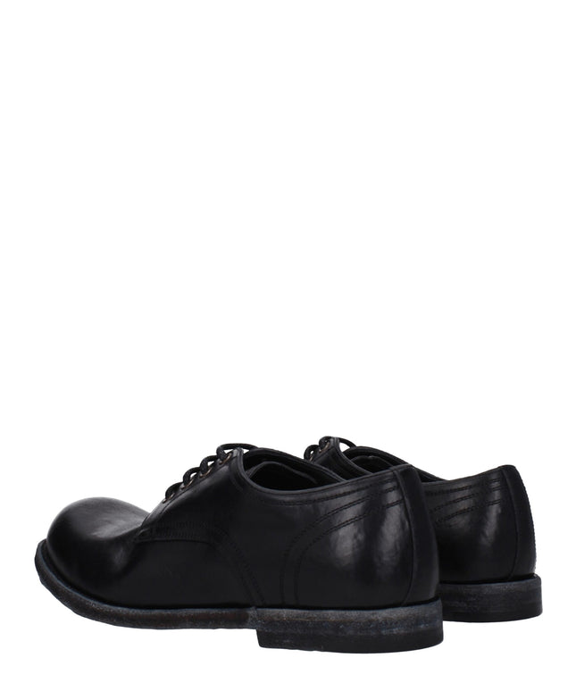 Dolce & Gabbana Black Leather Oxfords And Derbies