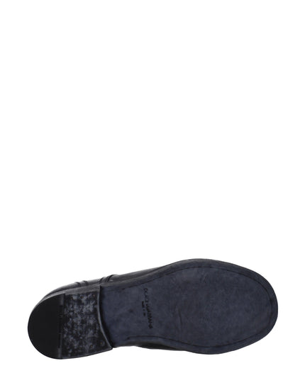 Dolce & Gabbana Black Leather Oxfords And Derbies
