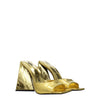 The Attico Gold Leather Platforms
