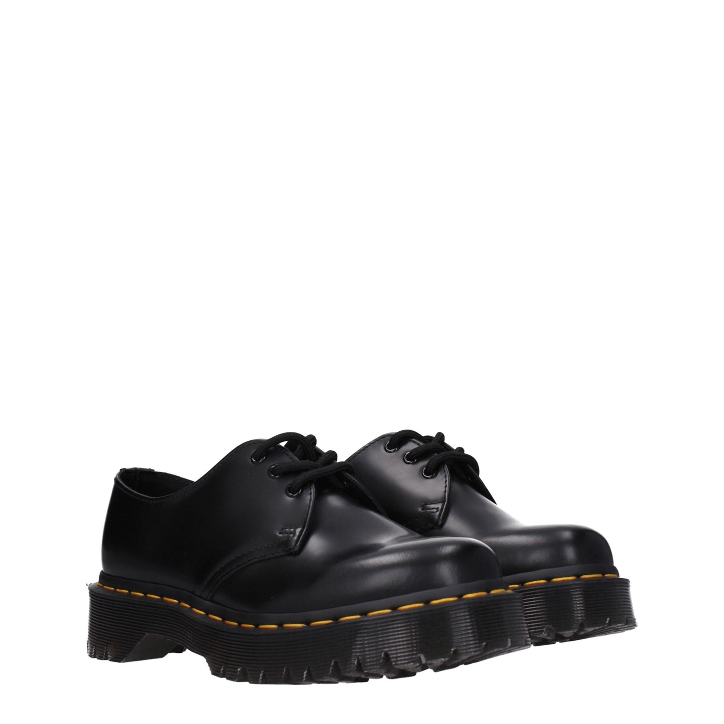 Dr. Martens Black Leather Oxfords And Derbies