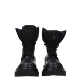 Versace Jeans Black Polyethylene Ankle Boots