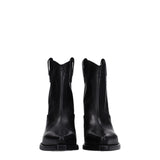 Premiata Black Leather Ankle Boots