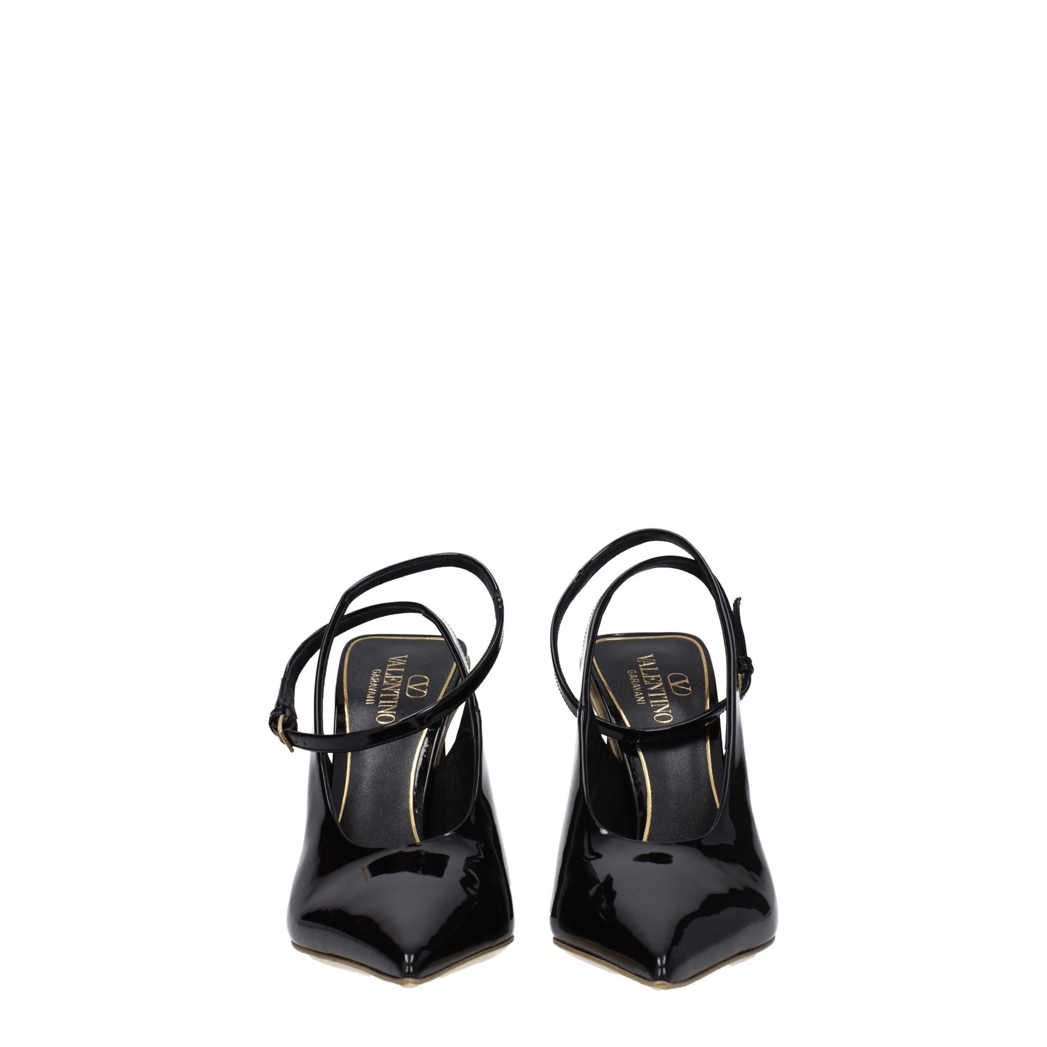Valentino Garavani Black Leather Sandals
