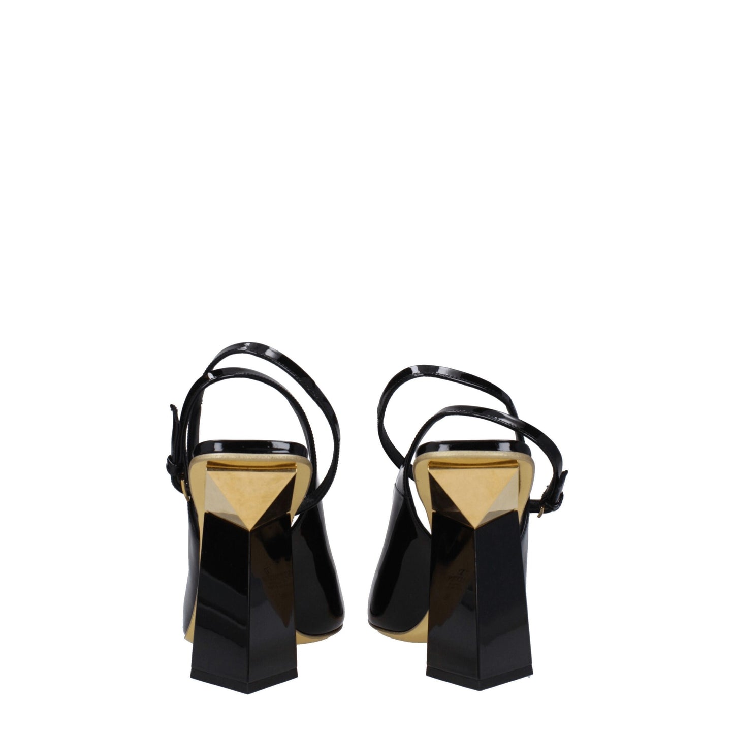 Valentino Garavani Black Leather Sandals