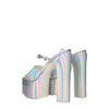 Valentino Garavani Gray Leather Platforms