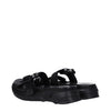 Givenchy Black Fabric Slippers Sandals