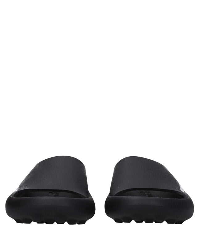 Ambush Black Cotton Slippers Sandals