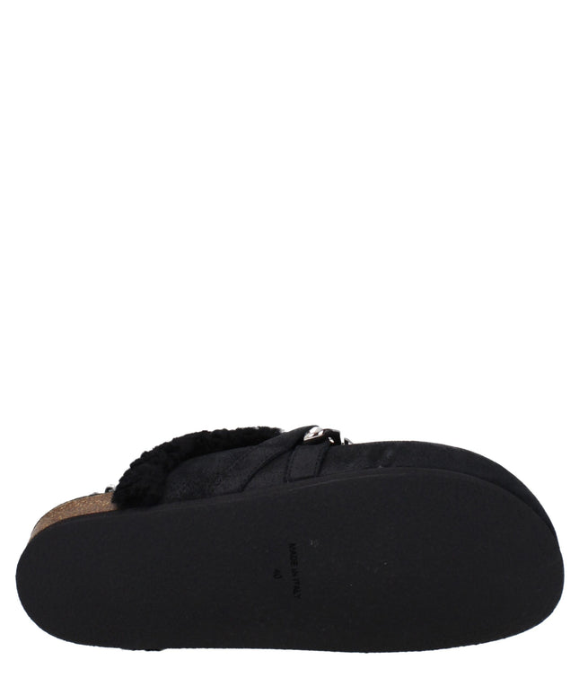 Jw Anderson Black Leather Slippers Sandals