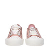 Moncler Pink Fabric Low Tops