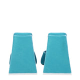 The Attico Light Blue Velvet Platforms