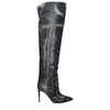 Paris Texas Gray Leather Over The Knee