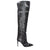 Paris Texas Gray Leather Over The Knee