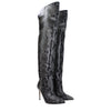 Paris Texas Gray Leather Over The Knee