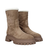 Stuart Weitzman Beige Leather Ankle Boots