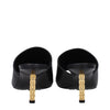 Givenchy Black Leather Stiletto Heels Sandals