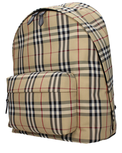 Burberry Beige Fabric Backpacks