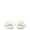 Jil Sander White Leather Slippers Sandals