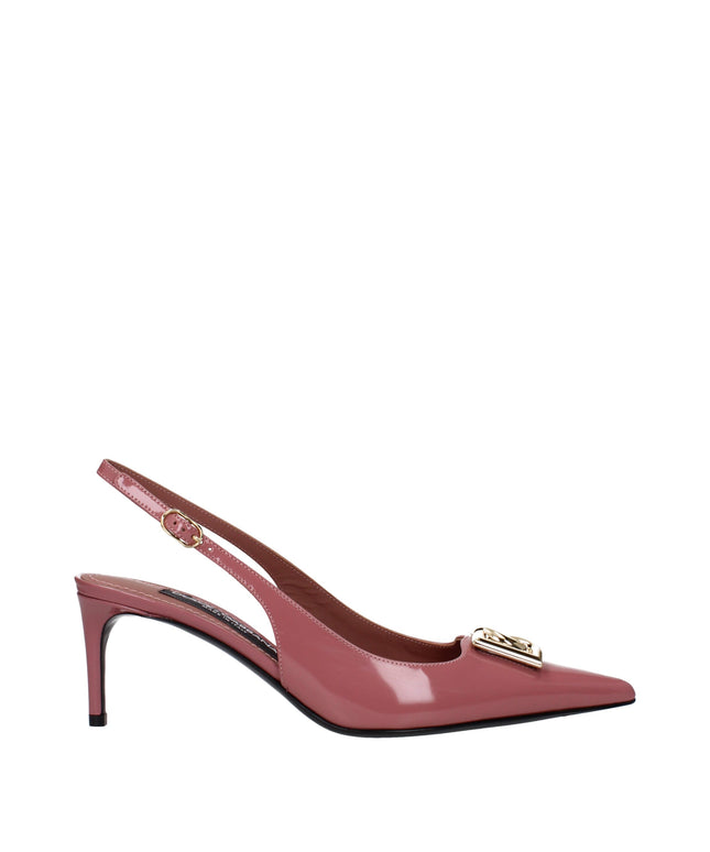 Dolce & Gabbana Pink Leather High Heel Pumps