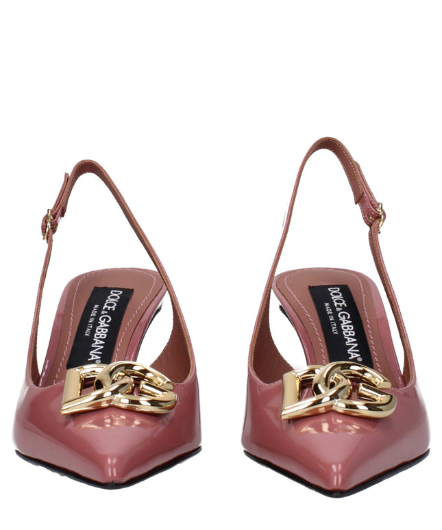 Dolce & Gabbana Pink Leather High Heel Pumps