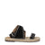 Isabel Marant Black Leather Flat Sandals
