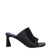 Stella McCartney Black Leather Stiletto Heels Sandals