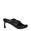 Stella McCartney Black Leather Stiletto Heels Sandals