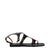Paris Texas Black Leather Flip-Flop Sandals